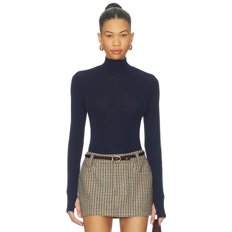 Nakedvice THE IMOGEN 上装 藏青色 y2k辣妹风REVOLVE小众新款