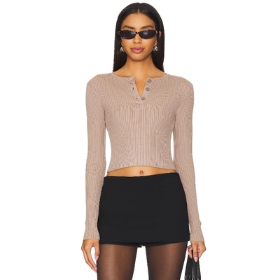 Lovers and Friends LARISA 套衫 米色 y2k辣妹风REVOLVE小众新款