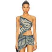 BUTTERLY 上装 蓝色 1XBLUE y2k辣妹风REVOLVE小众新款