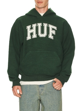 HUF CRACKED 连帽衫 绿色REVOLVE小众新款