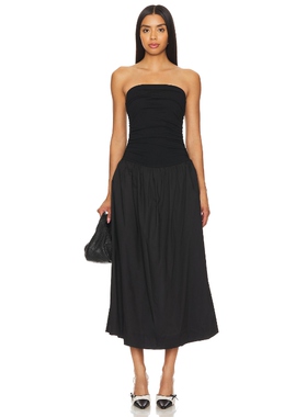 Never Fully Dressed LOLA 裙子黑色REVOLVE小众新款