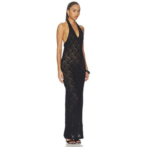 Enza Costa Puckered Lace Halter Dress 26春夏新品 revolve小众