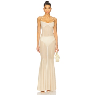 [春季新品]AMOR MIA SIENNA 裙子 柠檬色 REVOLVE小众