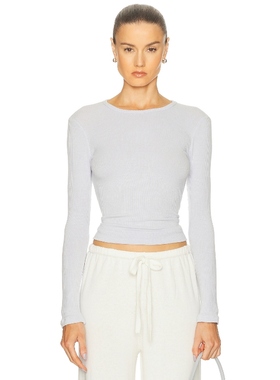 SABLYN 上装长袖上衣 Baby Blue y2k辣妹风REVOLVE小众新款