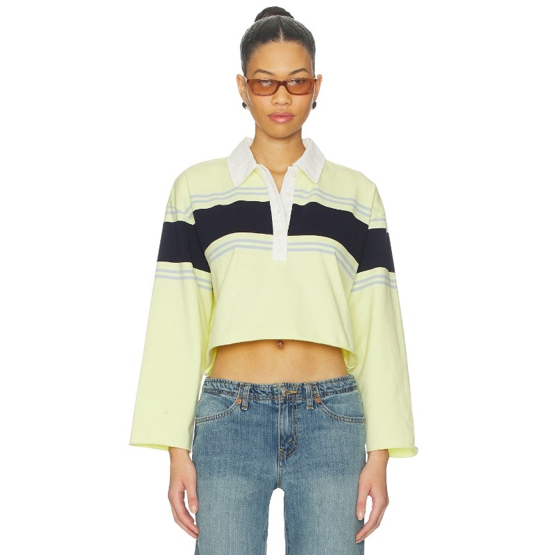 RE/DONE 上装 黄色 y2k辣妹风REVOLVE小众新款