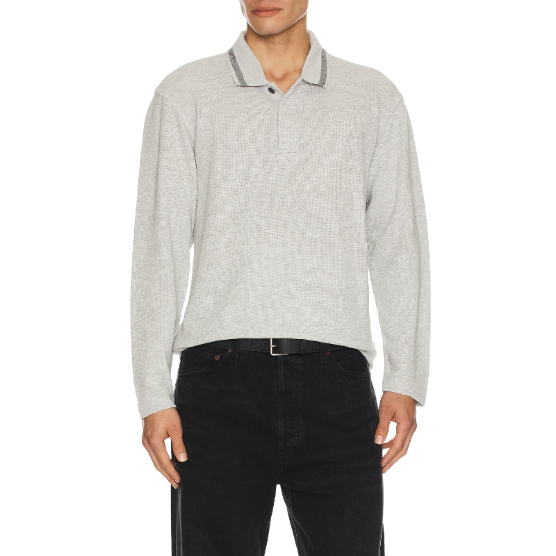 Scotch & Soda STRUCTURED 长裤马球衫 淡灰色REVOLVE小众新款