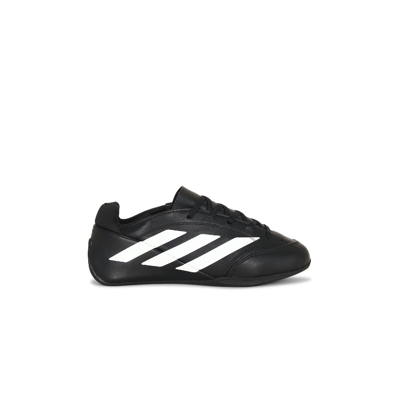 adidas Originals黑色鞋履皮革系带平底简约凉鞋秋冬新品REVOLVE