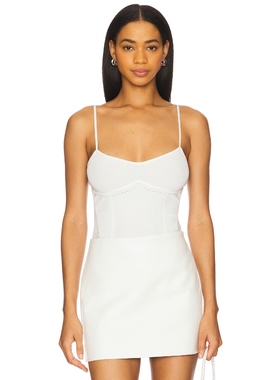 fleur du mal Knit Underbust Cami Bodysuit 白色REVO