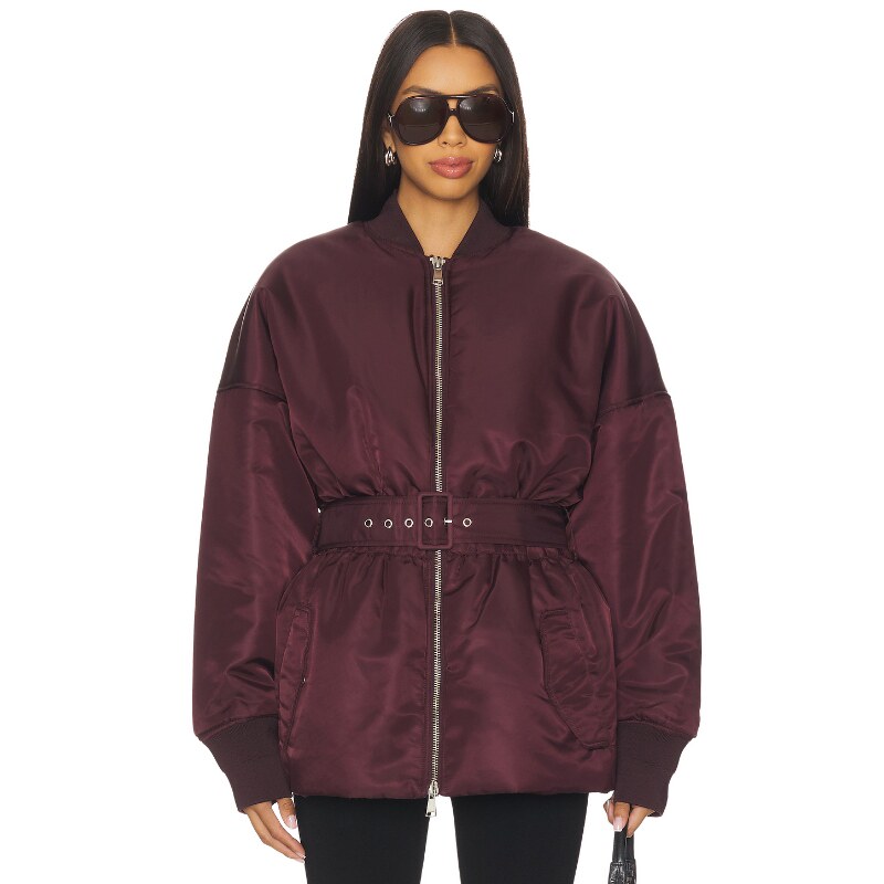 [早秋新品]Ronny Kobo 收腰夹克复古休闲棒球服外套REVOLVE