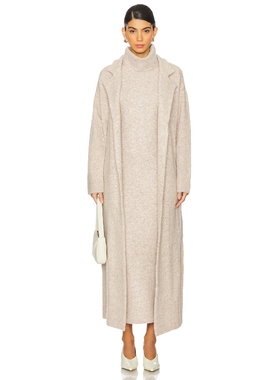 Camila Coelho JONA 寒冬保暖大衣 米色REVOLVE小众新款