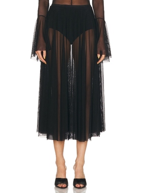 [冬季新品] Norma Kamali 诺玛卡玛丽半身裙黑色REVOLVE小众新款