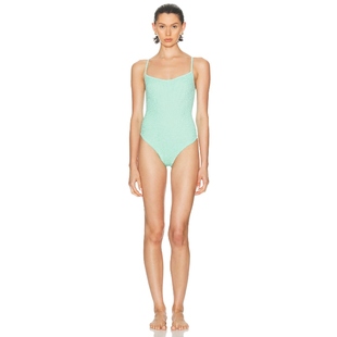 y2k辣妹风REVOLVE小众新款 PAMELA 薄荷色 泳装 Hunza