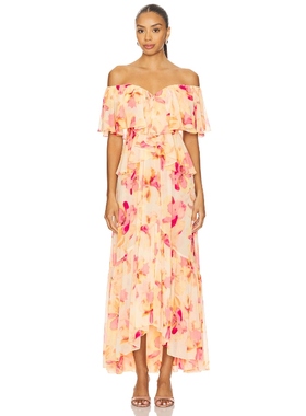 MISA Los Angeles HEART 裙子 桃红色REVOLVE小众新款