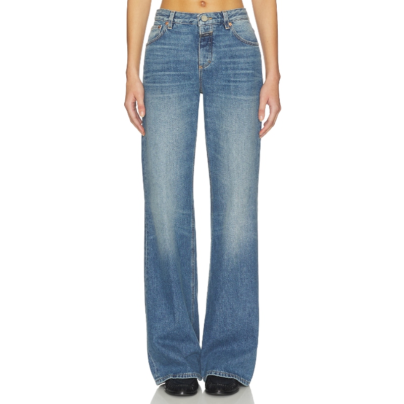 CLOSED GILLAN 阔腿 蓝色 美式复古风REVOLVE小众新款