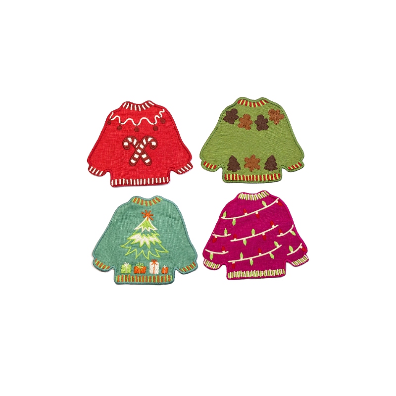 Piecework UGLY SWEATERS COCKTAIL NAPKINS 鸡尾酒用餐巾REVOLVE