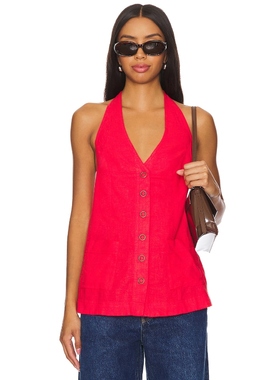 Free People SCOUT 吊带上装 红色 REVOLVE小众新款