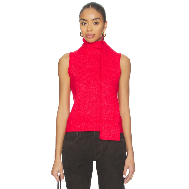 Central Park West WYATT 上装 红色 y2k辣妹风REVOLVE小众新款