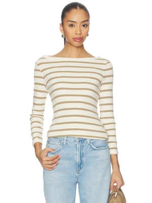 Citizens of Humanity BOAT T恤 revolve小众新款 Cream,Brown