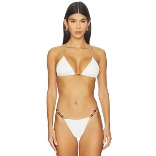 Vix Swimwear LESLEY 比基尼文胸上装 白色 y2k辣妹风REVOLVE小众