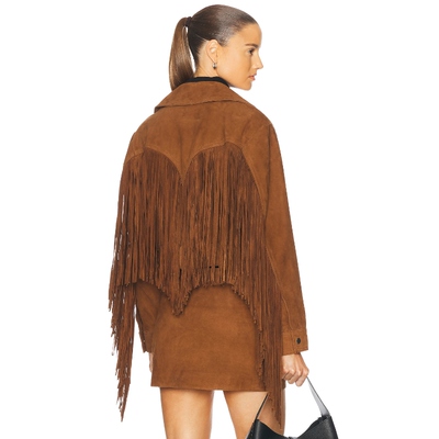 retrofete VONDA 夹克 棕色 美式休闲风REVOLVE小众新款