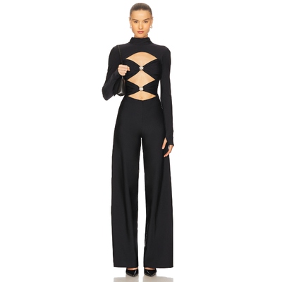 Mariandree Gaitan KHLOE 一件式泳装 黑色 美式休闲风REVOLVE小