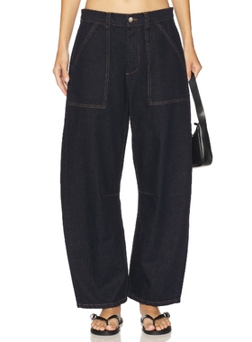 LNA CROSS CREEK 长裤 蓝色 美式复古风REVOLVE小众新款