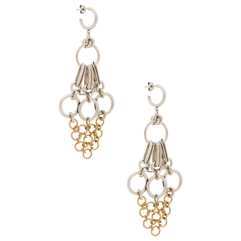 Isabel Marant AWAR LONG 耳饰 金属银色REVOLVE小众新款