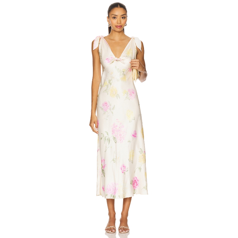 LoveShackFancy PERRI 裙子 象牙白REVOLVE小众新款