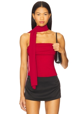 [冬季内搭]ALL THE WAYS NATALINE 上装红色辣妹风 REVOLVE新款