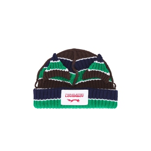 Charles Jeffrey LOVERBOY CHUNKY 针织毛线帽 黑revolve小众新款