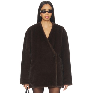 DAGNA 休闲风REVOLVE小众新款 夹克 美式 棕色 EAVES