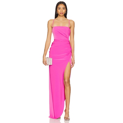 [春季新品]Lovers and Friends SABRINA 长裙 粉色REVOLVE小众
