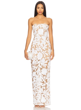 Bronx and Banco DAHLIA 长裙 白色礼服裙REVOLVE小众新款