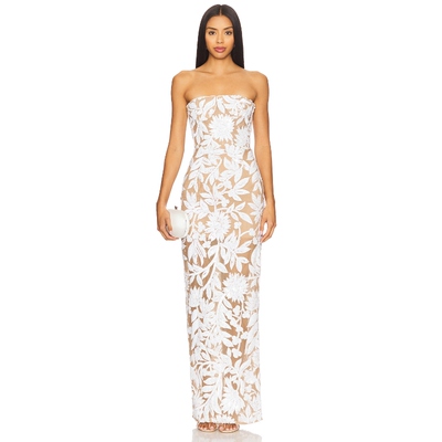 Bronx and Banco DAHLIA 长裙 白色礼服裙REVOLVE小众新款