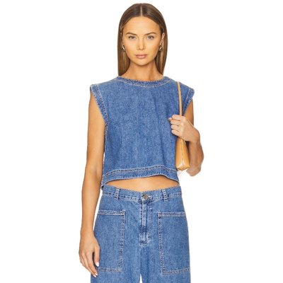 [春夏新品] Velvet by Graham & Spencer 上装蓝色REVOLVE