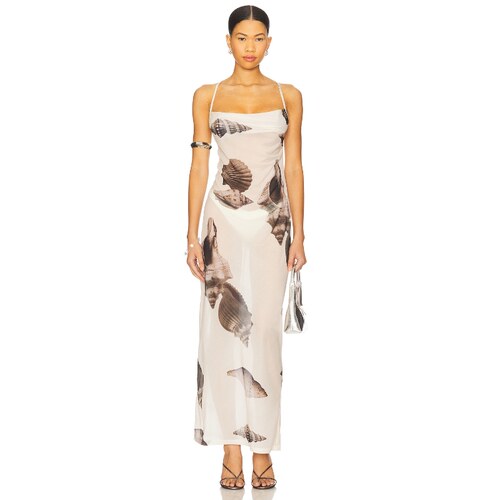 4th & Reckless Madeline Shell Printed Maxi Drrevolve小众新款
