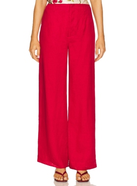 [冬季新品] CAMI NYC 红色美式休闲风裤子REVOLVE小众新款