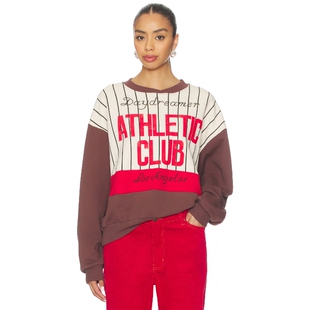 DAYDREAMER ATHLETIC 运动衫 棕色 运动复古风REVOLVE小众新款