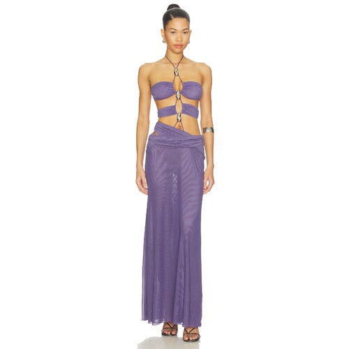 Jaded London TRIM DETAIL LACE UP MAXI 裙子 26春夏新品 revolv