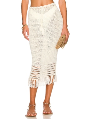 MORE TO COME 针织半身裙REVOLVE 裙子博主同款