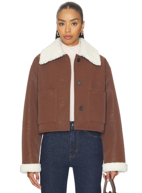 L'Academie AYLA 夹克 棕色REVOLVE小众新款