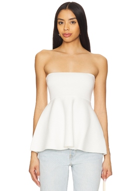 [冬季内搭]Line & Dot  白色抹胸上衣高级感法式收腰上装REVOLVE