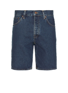 Nudie Jeans SETH 牛仔短裤 蓝色运动复古风REVOLVE新款