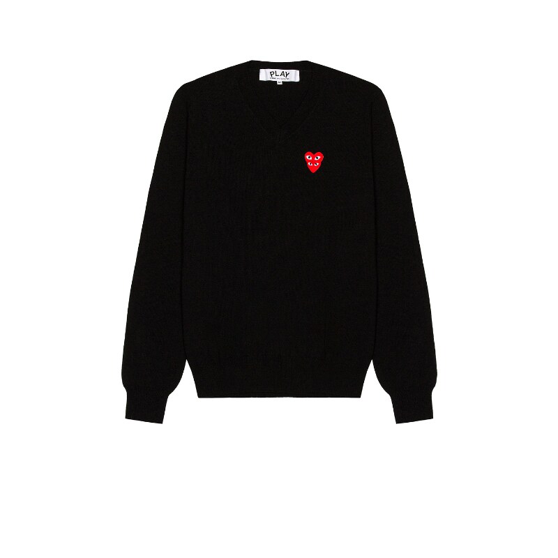 COMME des GARCONS PLAY PLAY V领套衫羊毛衫REVOLVE小众春季