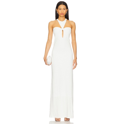 ADRIANA DEGREAS SABINE 长裙 象牙白礼服裙REVOLVE小众新款