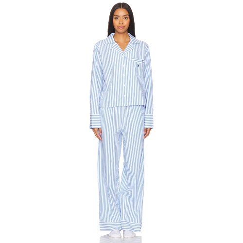 Polo Ralph Lauren Intimates 睡衣套装蓝色条纹家居服REVOLVE