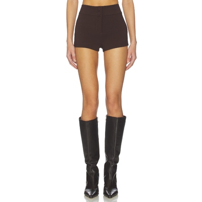 ALL THE WAYS JOHANNE 短裤 棕色 美式休闲风REVOLVE小众新款