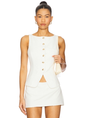 [春季新品]GUIZIO TROYES 上装白色辣妹风REVOLVE小众新款