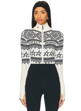 Perfect Moment 圆翻领紧身衣裤 白色REVOLVE小众新款