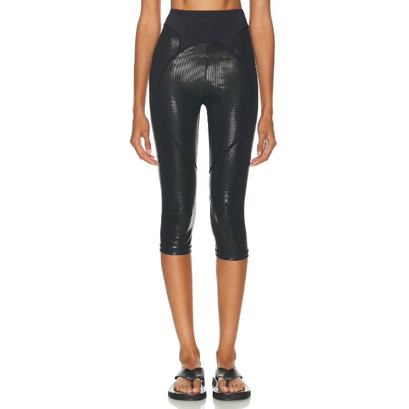 adidas by Stella McCartney 打底裤 黑色 运动复古风REVOLVE小众